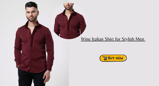 Elevate Your Wardrobe with the Wine Italian Crepe Shirt