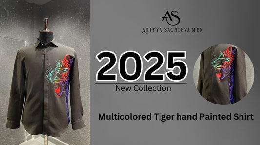 Embrace Boldness with Our Hand-Painted Multicolored Tiger Shirt