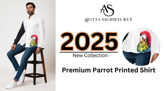 Shop the Premium White Eagle Printed Shirt - Unique Cotton Fashion by Aditya Sachdeva Men