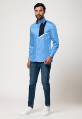 Premium Sky Blue Cotton Shirt