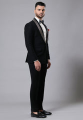 Black Color Tuxedo Set