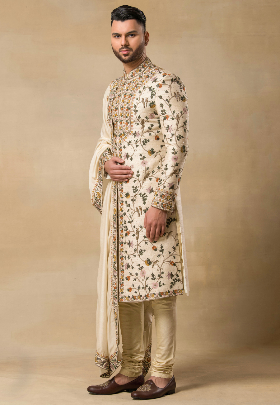 Light Peach Sherwani