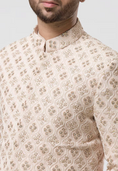 Rose Gold Hand Embroidered Sherwani