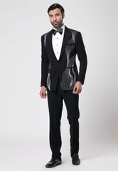 Embroidered Tuxedo Set