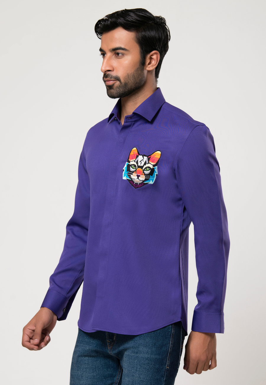 Premium Purple Cat Shirt