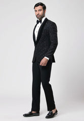 Black Color Tuxedo Suit