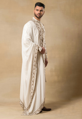 Designer White Sherwani for Men