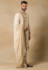 Cream Sherwani for Men