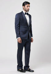 Blue Tuxedo Suit Set