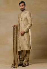 Gold  Sherwani Set