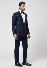 Hand Embroidered Tuxedo Suit Set