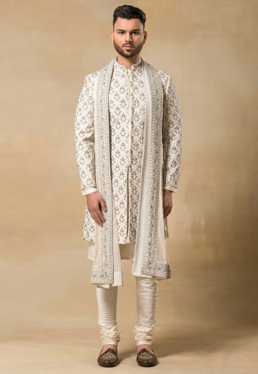 Ivory Sherwani for Men