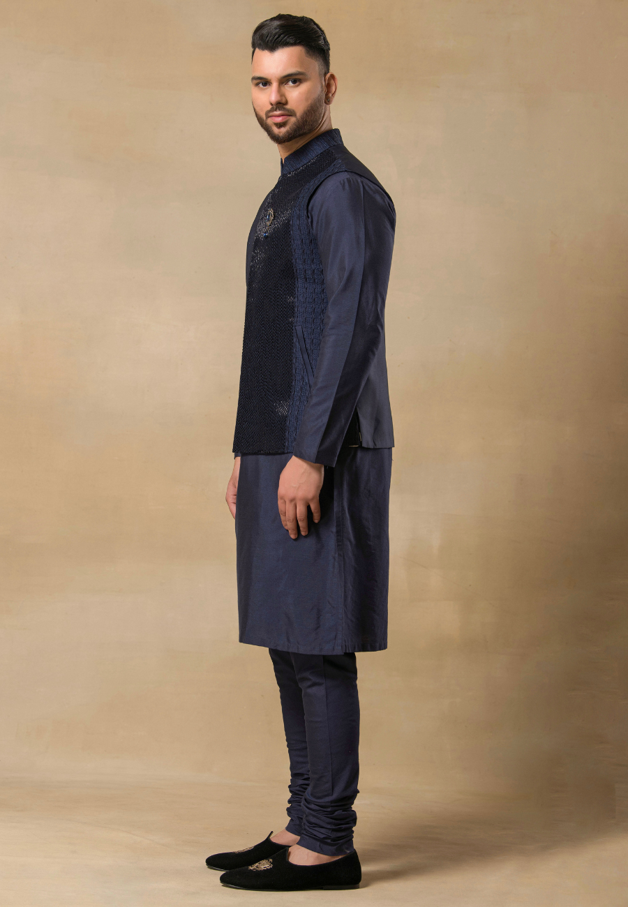 Navy Blue Bundi