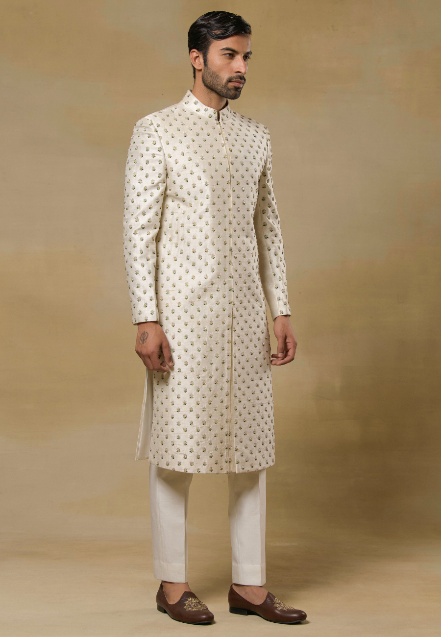 Ligh Gold Sherwani