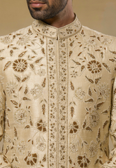 Pale Yellow Sherwani Set