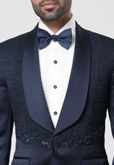 Blue Tuxedo Suit Set