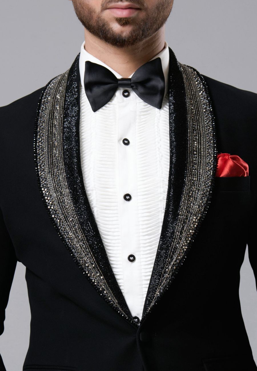 Black Color Tuxedo Set