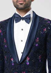 Hand Embroidered Tuxedo Suit Set