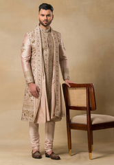 Onion  Embroidered Sherwani