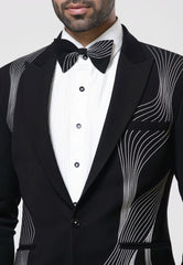 Embroidered Tuxedo Set