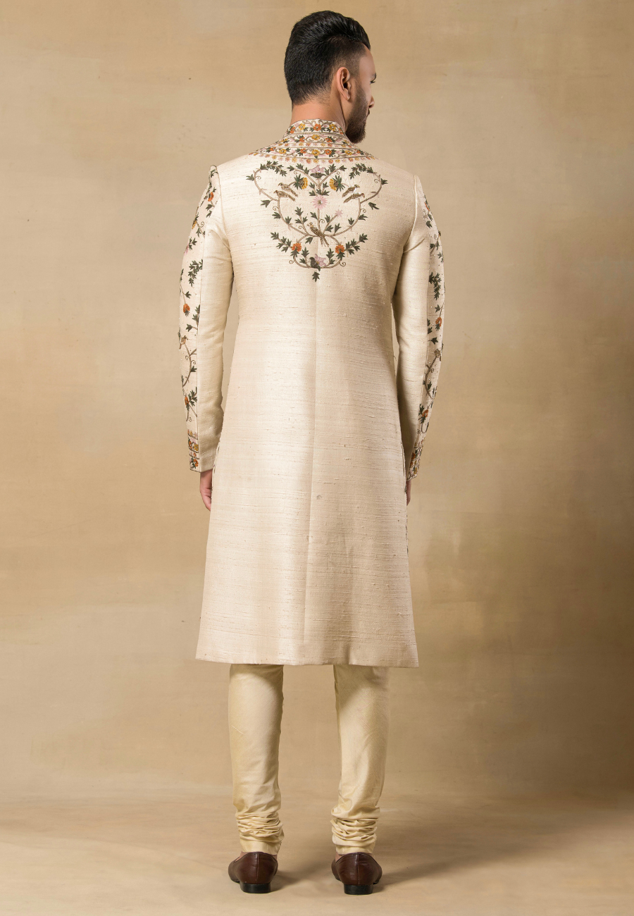 Light Peach Sherwani