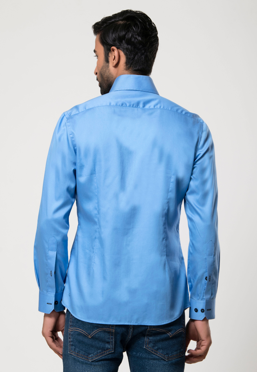 Premium Sky Blue Cotton Shirt