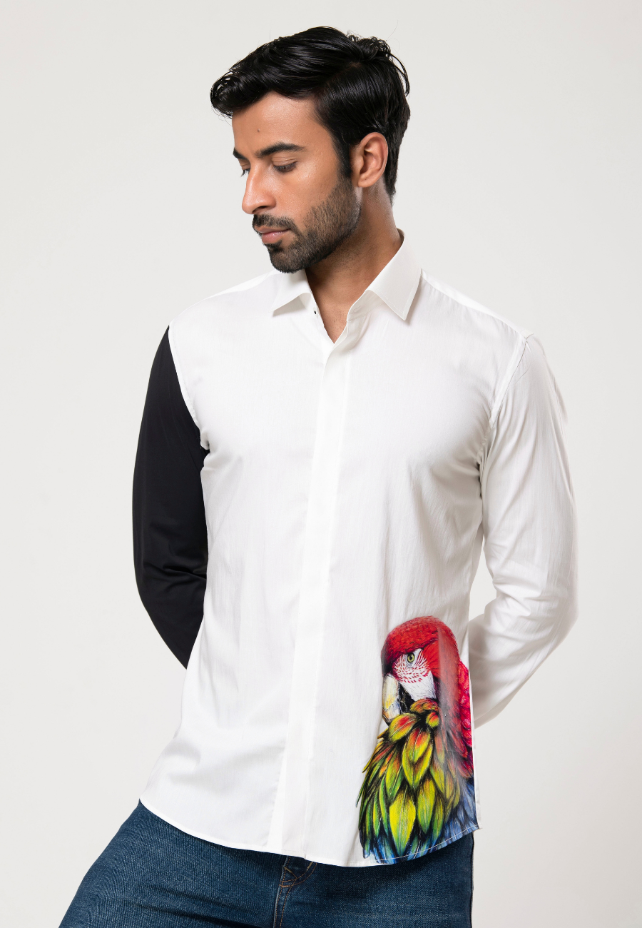 Premium Parrot Printed Shirt