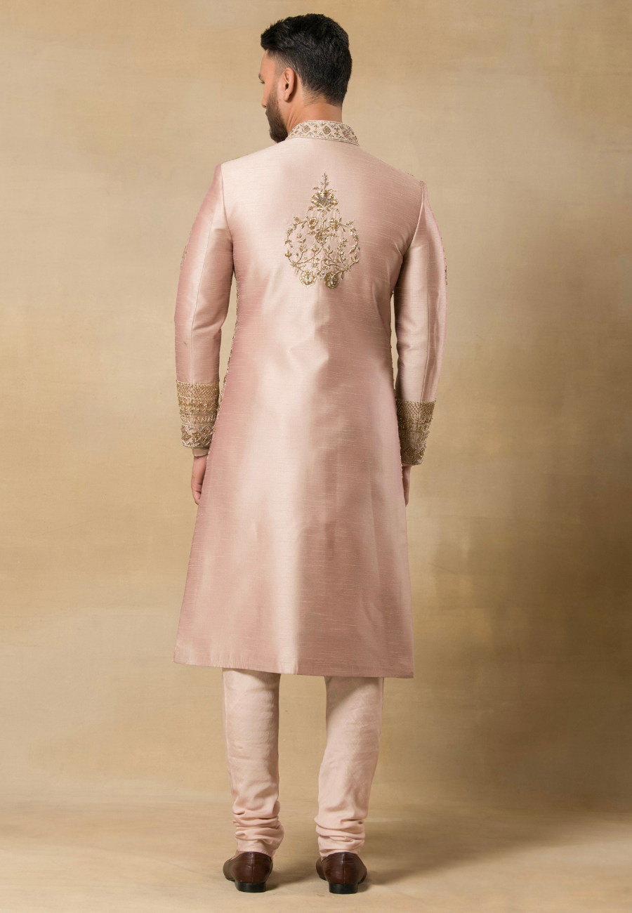 Onion  Embroidered Sherwani