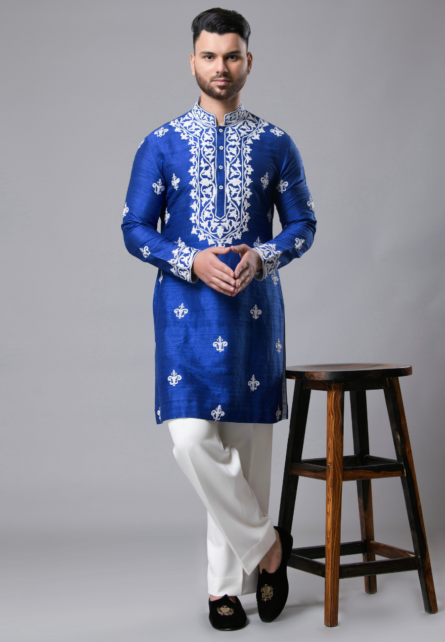 Blue Kurta Set for Men