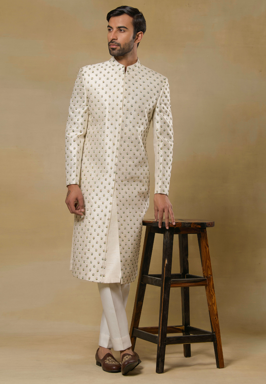 Ligh Gold Sherwani