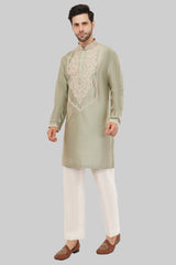 Stylish Pista Green Kurta for Men