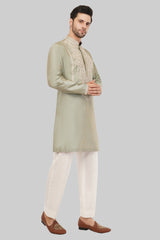 Stylish Pista Green Kurta for Men