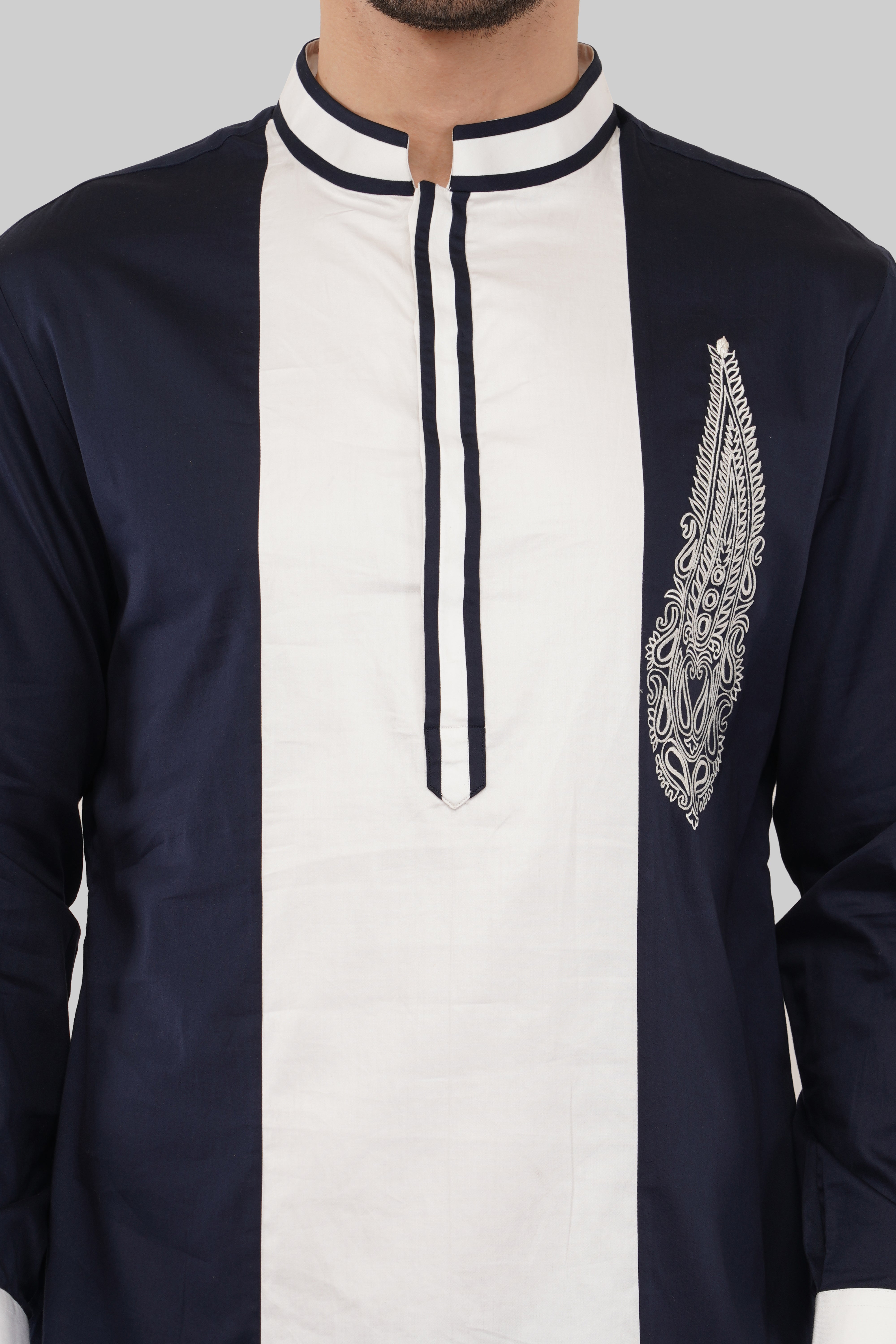 Celebrate Diwali in Style: Blue & White Kurta