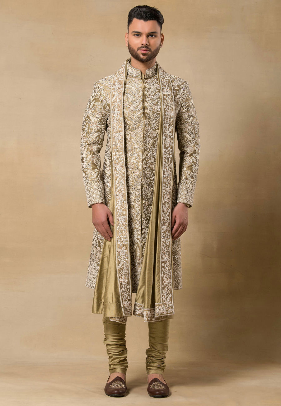 Embroidered Sherwani for Men