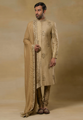 Gold  Sherwani Set