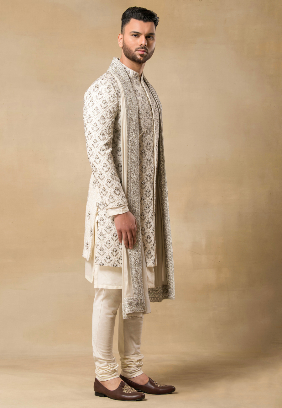 Ivory Sherwani for Men