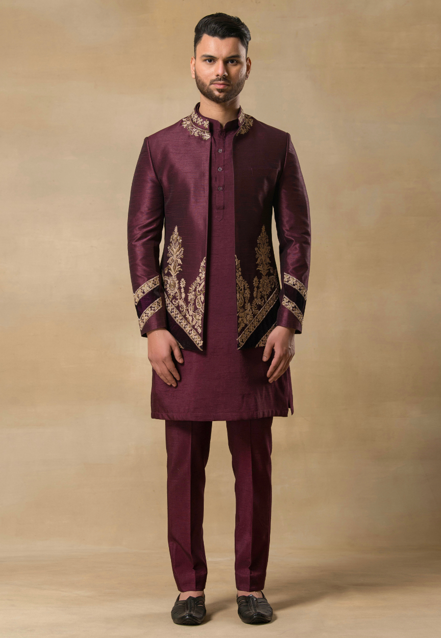  Kurta Bundi Set for Men 