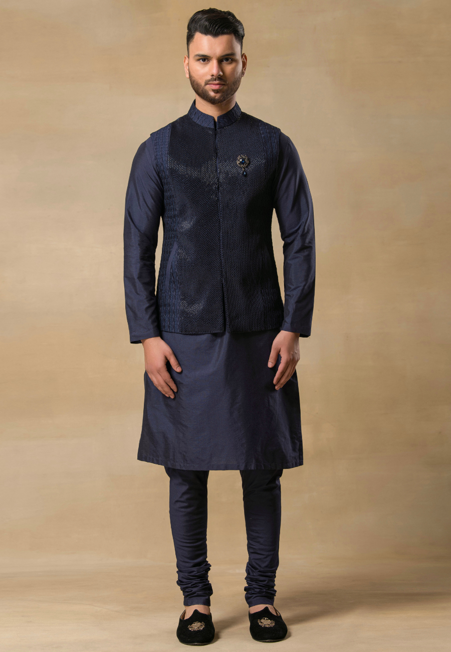 Navy Blue Bundi 