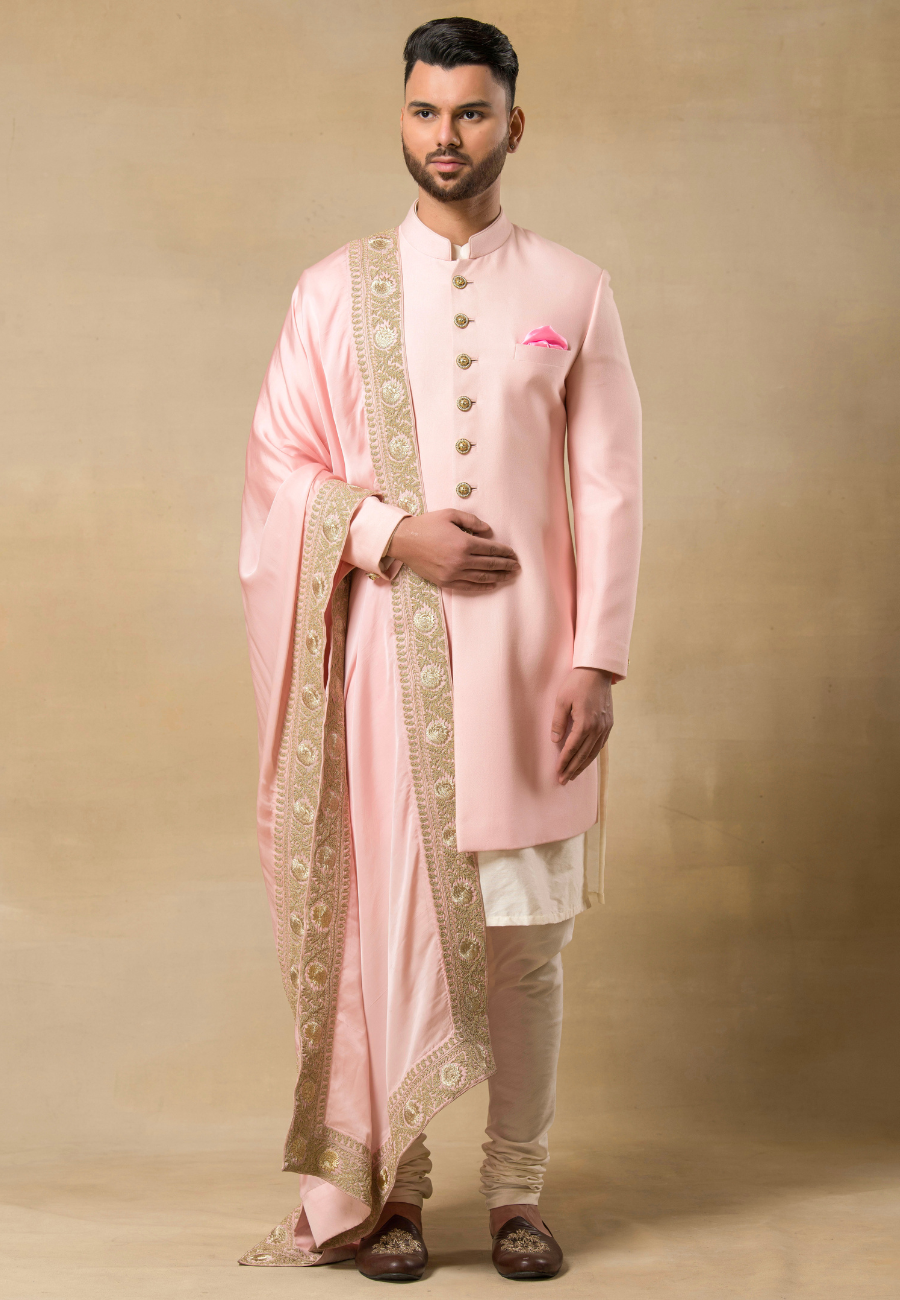 Pink Pista Sherwani 