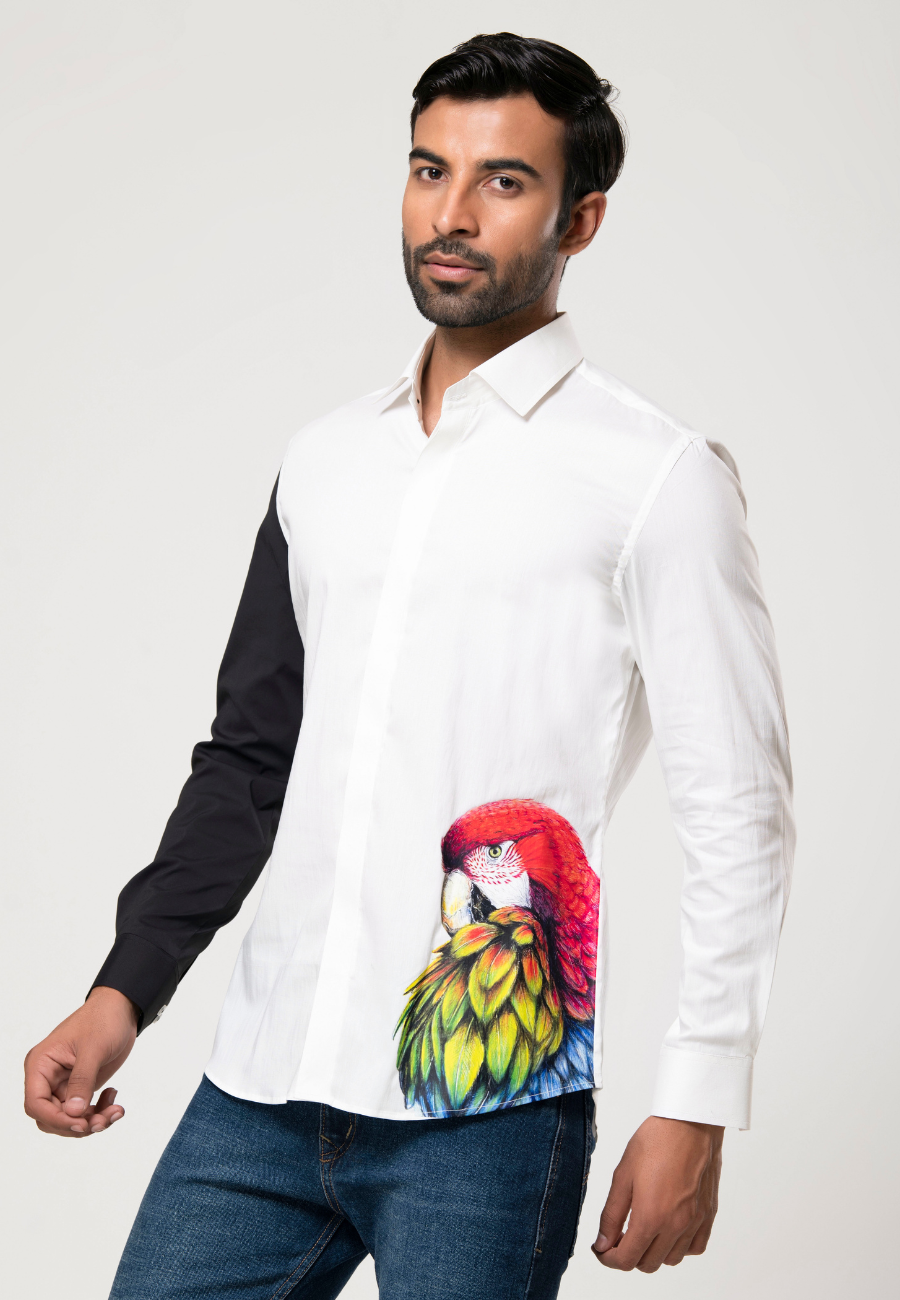 Premium Parrot Printed Shirt