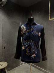 Dragon Hand Painted Shirt for Men